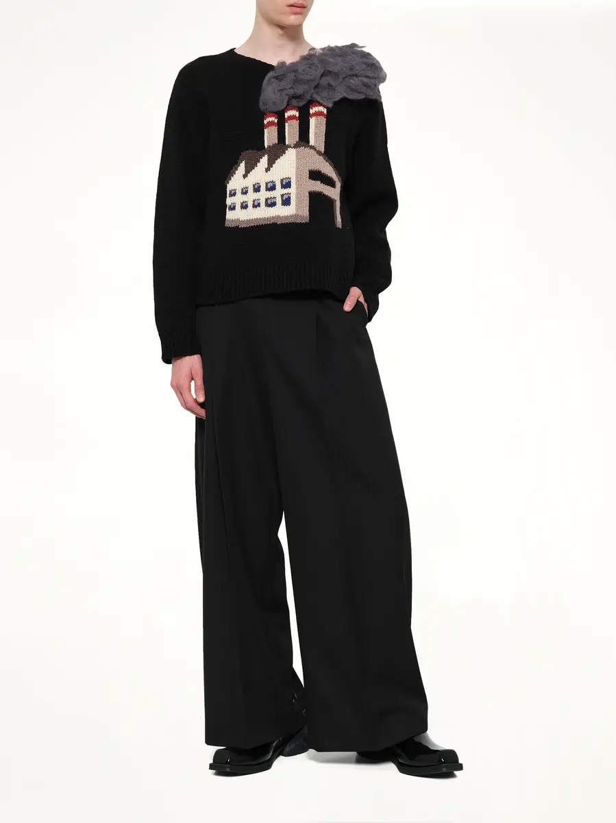 DOUBLET Smoking Factory Intarsia Knit Pullover | Thumbnail 4 DOUBLET Smoking Factory Intarsia Knit Pullover | Thumbnail 4