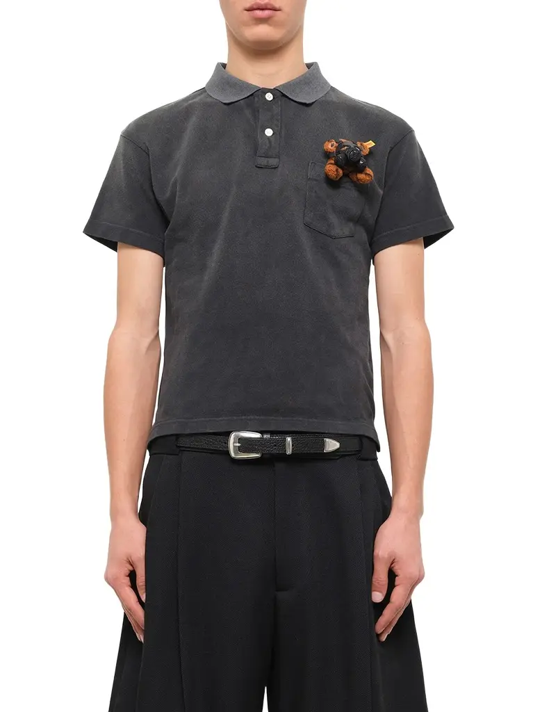 DOUBLET Gas Mask Bear Polo Shirt