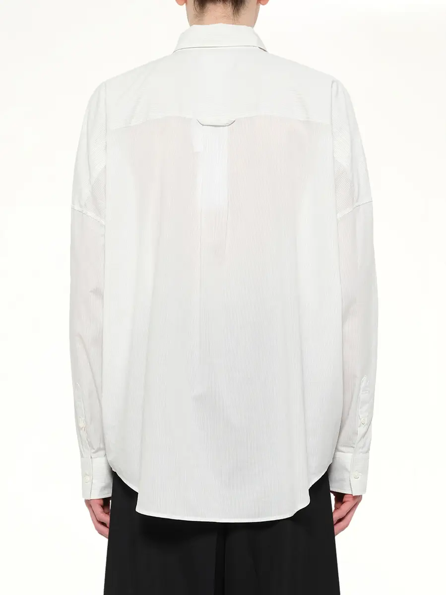 DOUBLET Trompe L'Oeil Tie Embroidery Shirt in White/black | Thumbnail 5 DOUBLET Trompe L'Oeil Tie Embroidery Shirt in White/black | Thumbnail 5