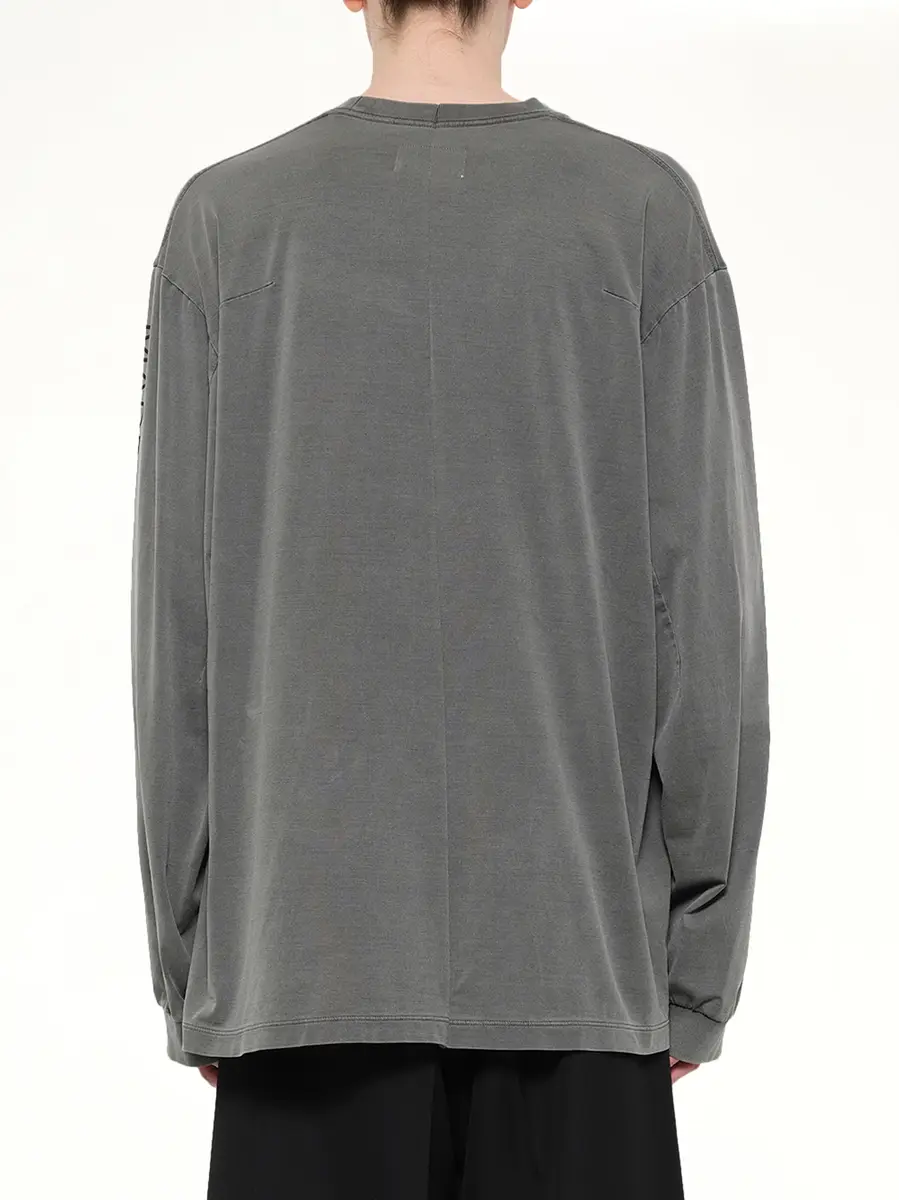 DOUBLET Co2 Air Yarn Long Sleeve T-shirt in Charcoal | Thumbnail 5 DOUBLET Co2 Air Yarn Long Sleeve T-shirt in Charcoal | Thumbnail 5