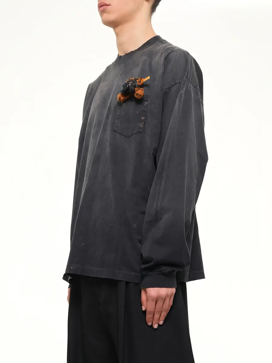 DOUBLET Gas Mask Bear Long Sleeve T-shirt | Thumbnail 3 DOUBLET Gas Mask Bear Long Sleeve T-shirt | Thumbnail 3
