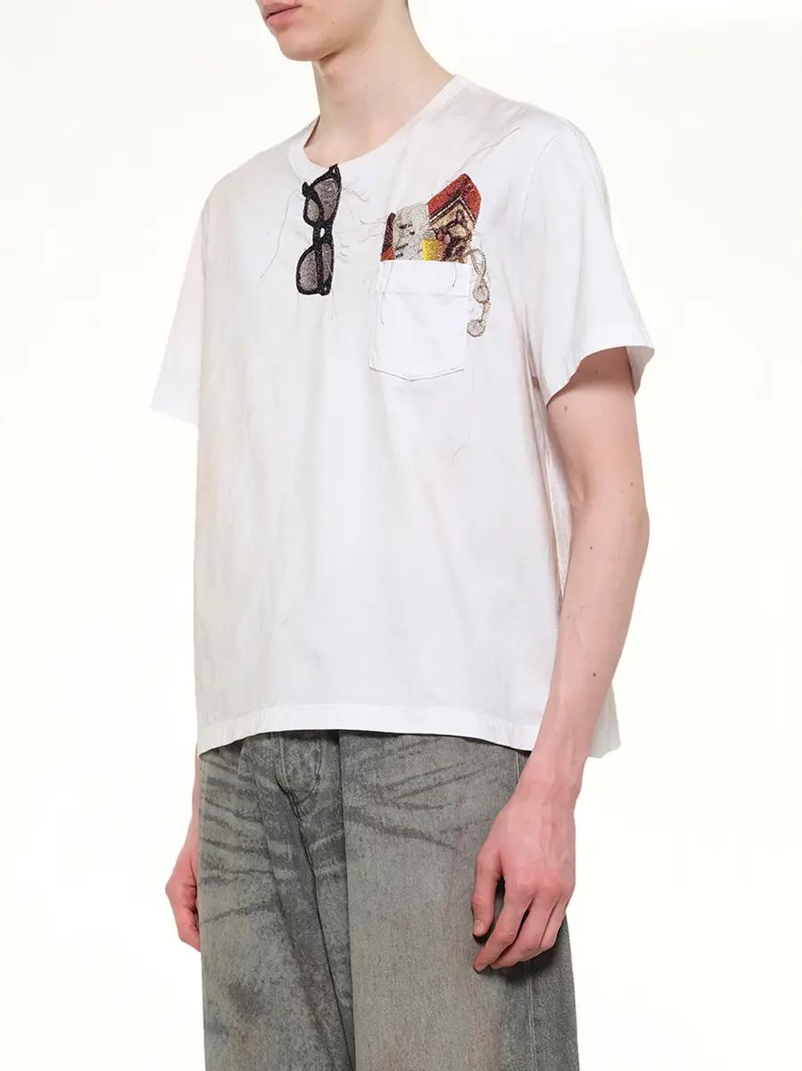 DOUBLET Trompe L'Oeil Embroidery T-shirt | Thumbnail 3 DOUBLET Trompe L'Oeil Embroidery T-shirt | Thumbnail 3