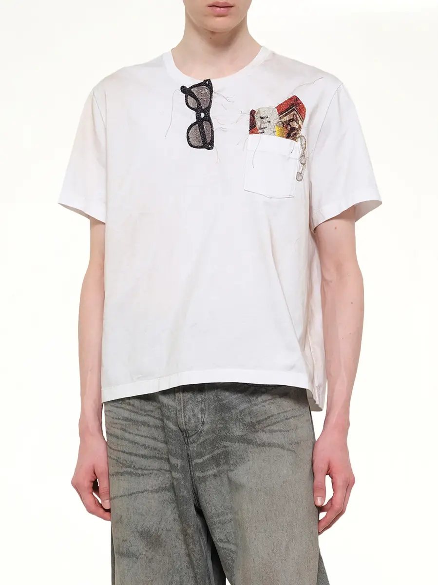 DOUBLET Trompe L'Oeil Embroidery T-shirt | Thumbnail 6 DOUBLET Trompe L'Oeil Embroidery T-shirt | Thumbnail 6