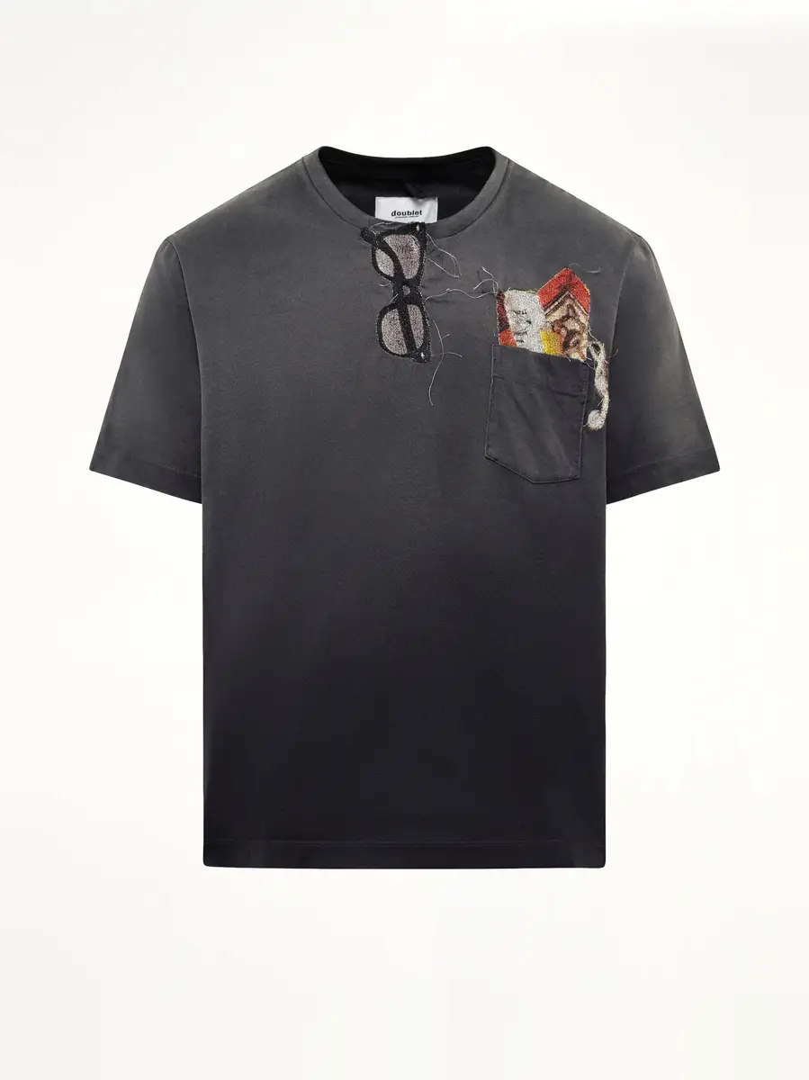 DOUBLET Trompe L'Oeil Embroidery T-shirt | Thumbnail 2 DOUBLET Trompe L'Oeil Embroidery T-shirt | Thumbnail 2