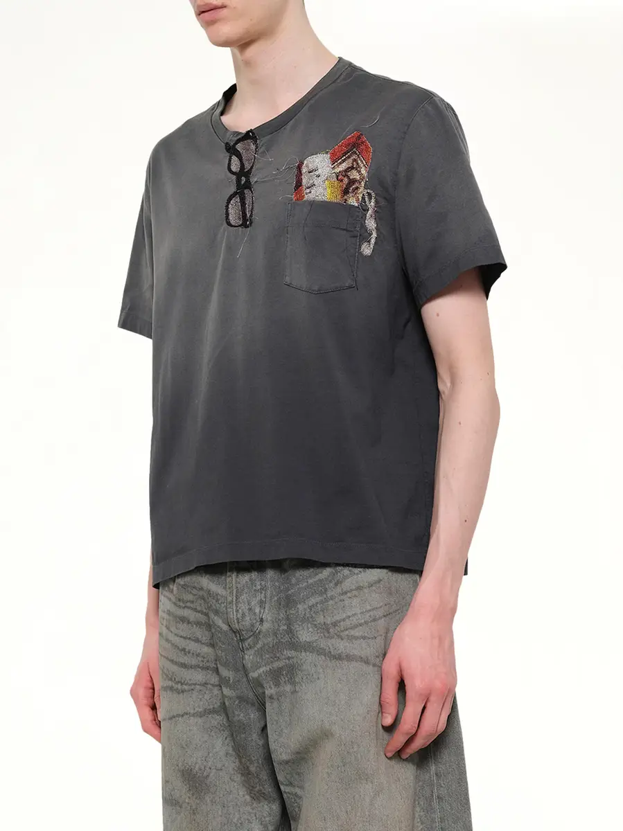 DOUBLET Trompe L'Oeil Embroidery T-shirt | Thumbnail 3 DOUBLET Trompe L'Oeil Embroidery T-shirt | Thumbnail 3