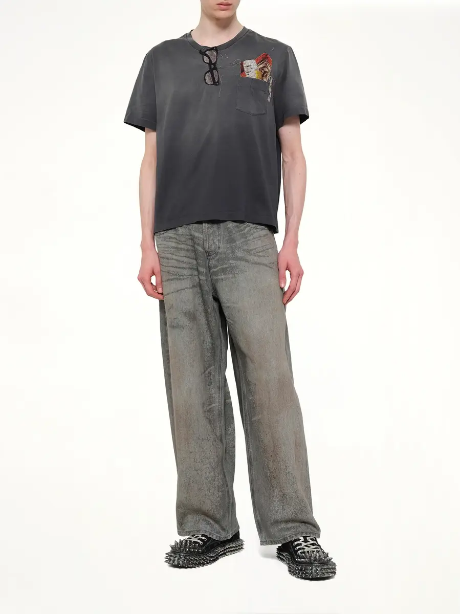 DOUBLET Trompe L'Oeil Embroidery T-shirt | Thumbnail 4 DOUBLET Trompe L'Oeil Embroidery T-shirt | Thumbnail 4