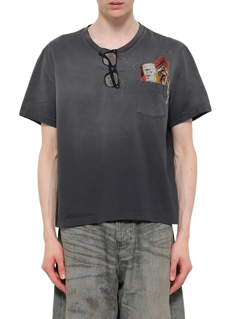 DOUBLET Trompe L'Oeil Embroidery T-shirt
