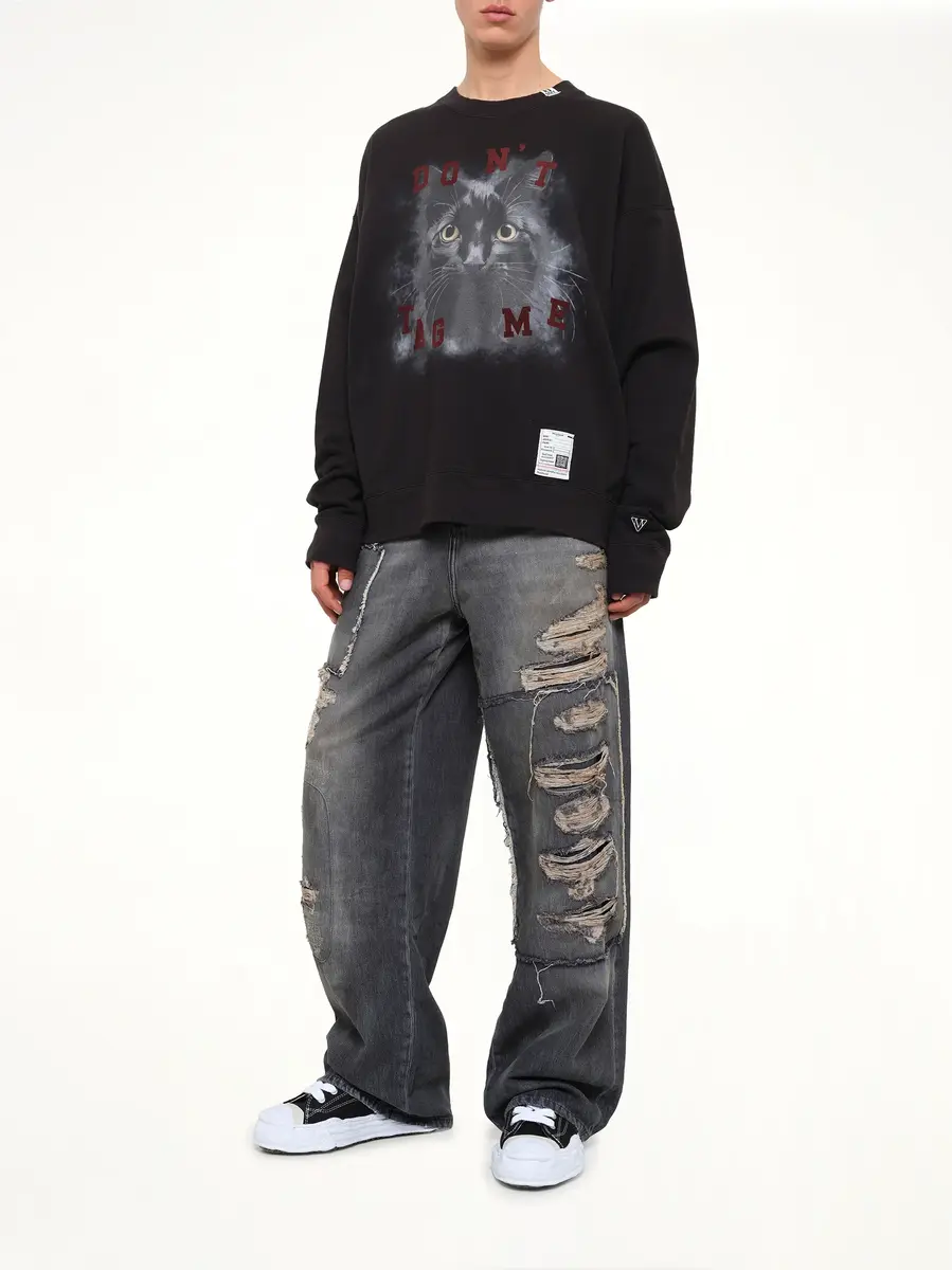 Maison MIHARA YASUHIRO Cat Printed Sweatshirt | Thumbnail 3