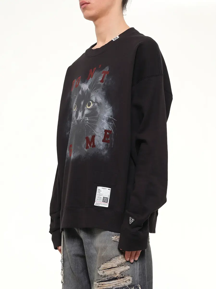 Maison MIHARA YASUHIRO Cat Printed Sweatshirt | Thumbnail 4