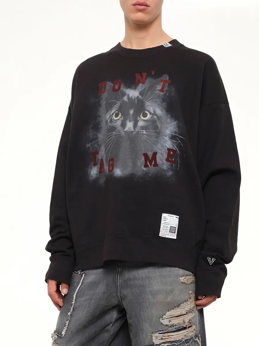 Maison MIHARA YASUHIRO Cat Printed Sweatshirt | Thumbnail 6