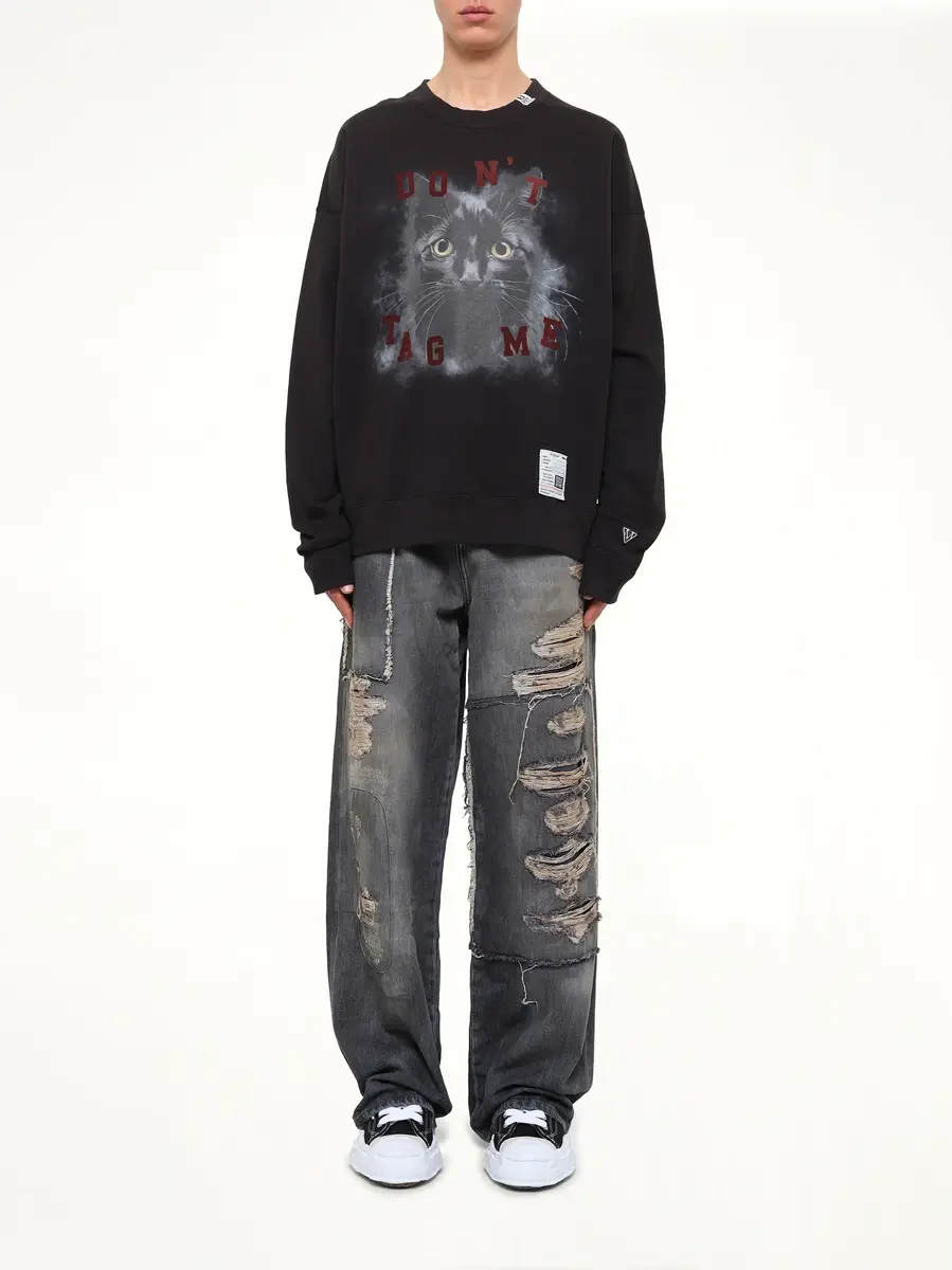 Maison MIHARA YASUHIRO Cat Printed Sweatshirt | Thumbnail 7