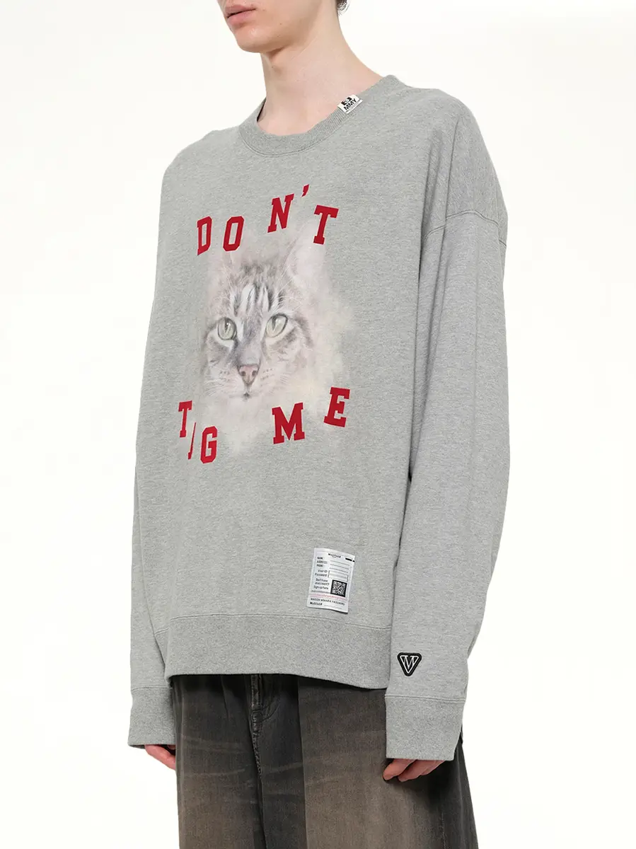 Maison MIHARA YASUHIRO Cat Printed Sweatshirt | Thumbnail 3