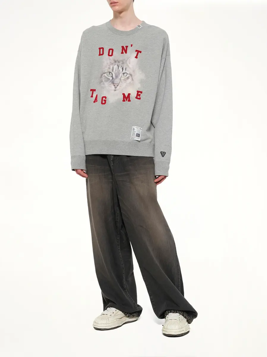 Maison MIHARA YASUHIRO Cat Printed Sweatshirt | Thumbnail 4