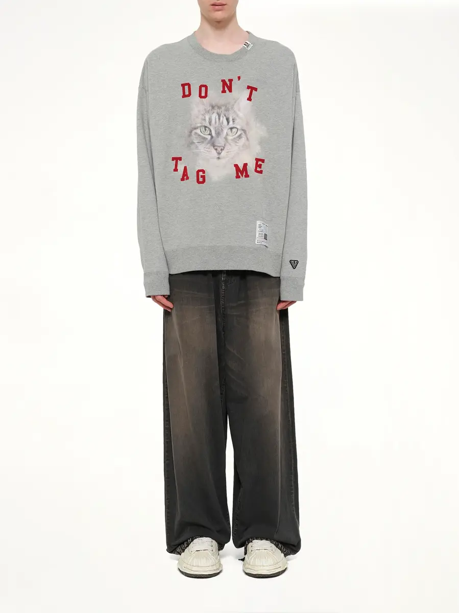 Maison MIHARA YASUHIRO Cat Printed Sweatshirt | Thumbnail 7