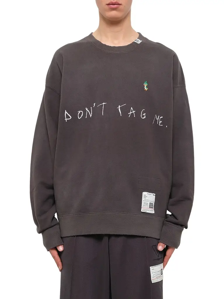 Maison MIHARA YASUHIRO Don't Tag Me. Printed Sweatshirt