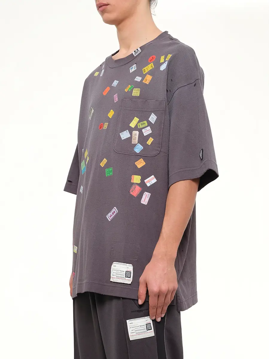 Maison MIHARA YASUHIRO Price Sticker T-shirt | Thumbnail 3 Maison MIHARA YASUHIRO Price Sticker T-shirt | Thumbnail 3