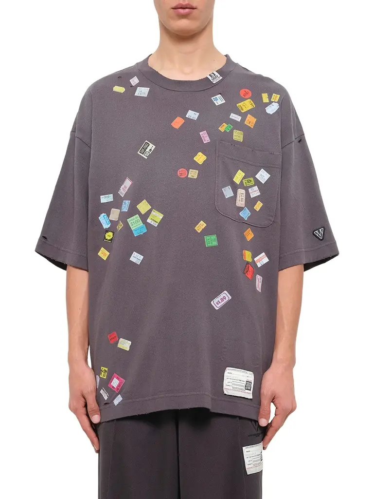 Maison MIHARA YASUHIRO Price Sticker T-shirt