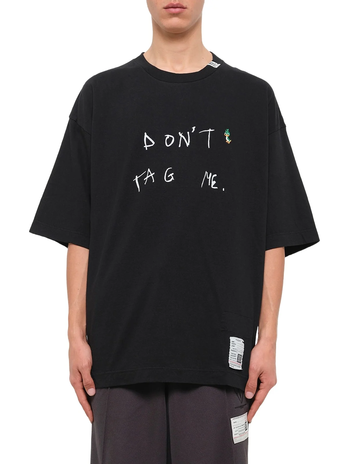 Maison MIHARA YASUHIRO Don't Tag Me. Printed T-shirt