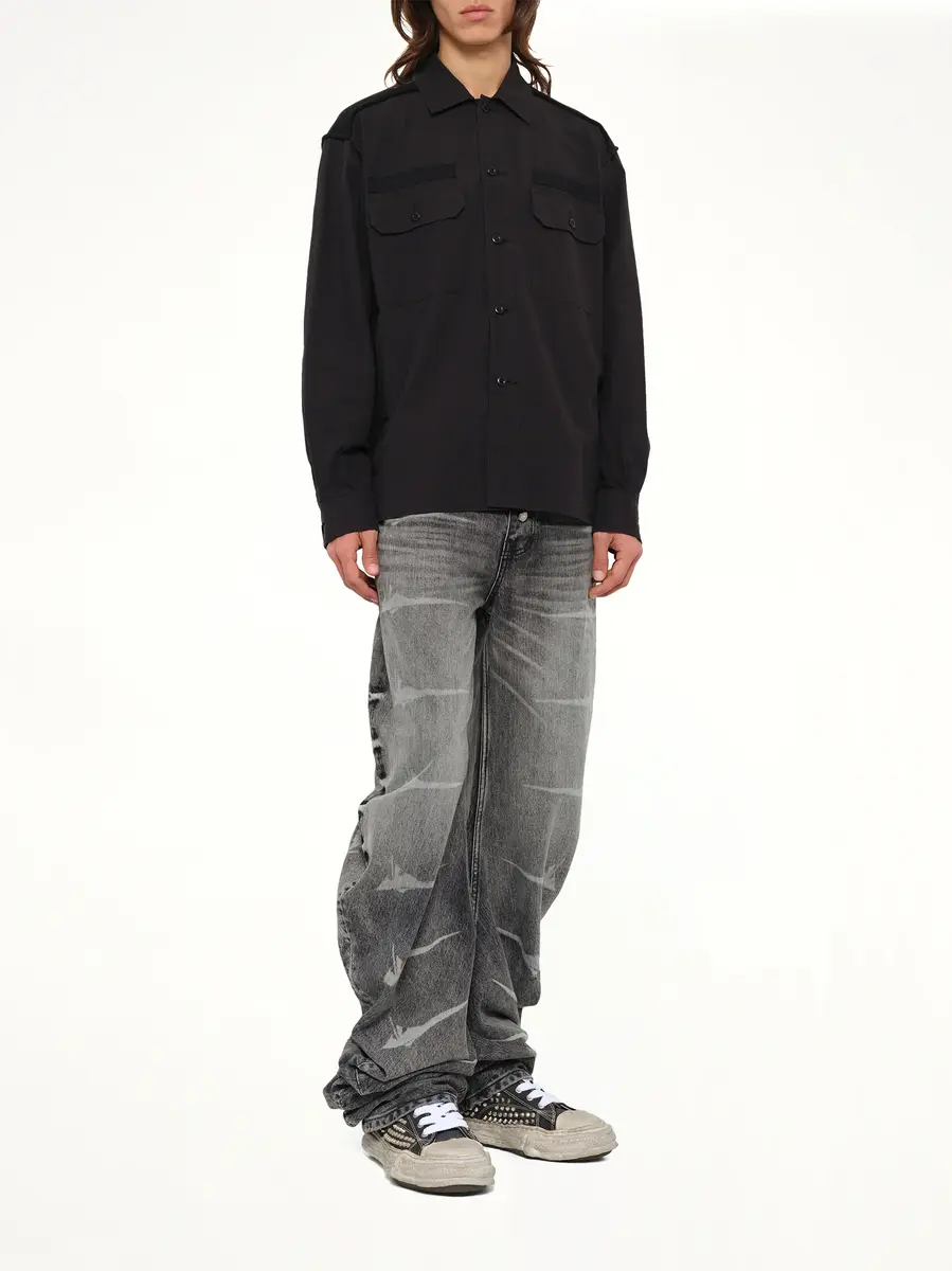 Undercover Cotton Rib Shirt | Thumbnail 4 Undercover Cotton Rib Shirt | Thumbnail 4