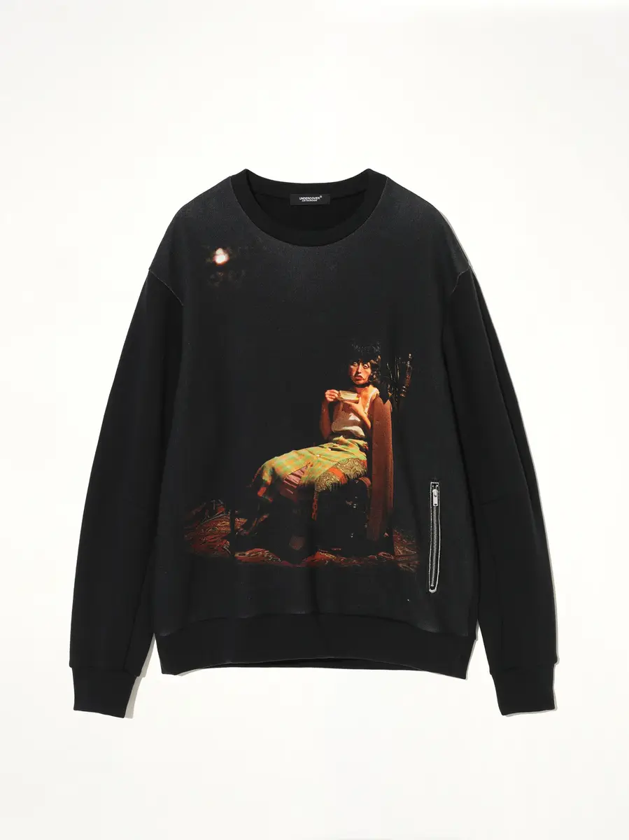 Undercover Cindy Sherman Sweatshirt in Charcoal | Thumbnail 2 Undercover Cindy Sherman Sweatshirt in Charcoal | Thumbnail 2