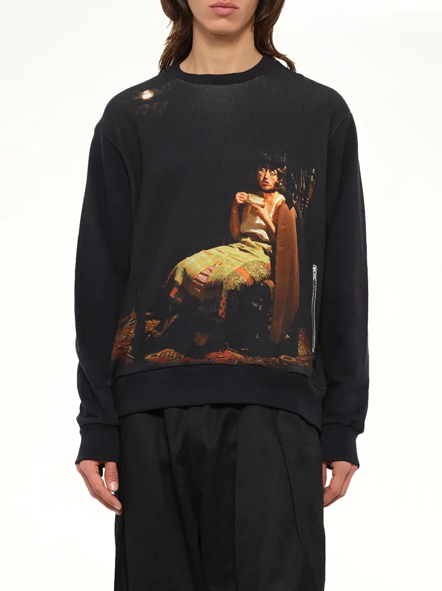 Undercover Cindy Sherman Sweatshirt in Charcoal | Thumbnail 6 Undercover Cindy Sherman Sweatshirt in Charcoal | Thumbnail 6