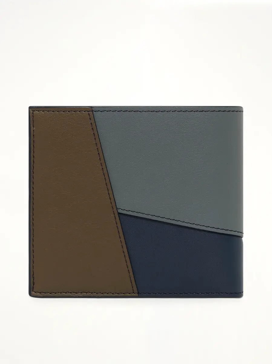 Loewe Puzzle Edge Bifold Wallet Multi in Blue Grey/navy | Thumbnail 2 Loewe Puzzle Edge Bifold Wallet Multi in Blue Grey/navy | Thumbnail 2