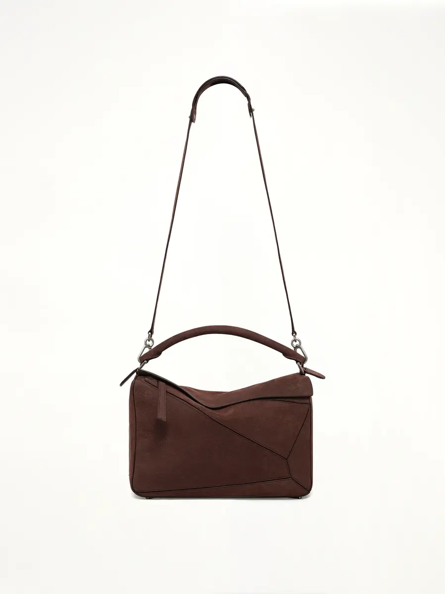 Loewe Puzzle Large Bag in Dark Chestnut | Thumbnail 5 Loewe Puzzle Large Bag in Dark Chestnut | Thumbnail 5
