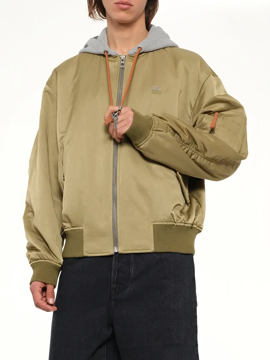 Loewe Bomber Jacket in Khaki Green | Thumbnail 6 Loewe Bomber Jacket in Khaki Green | Thumbnail 6