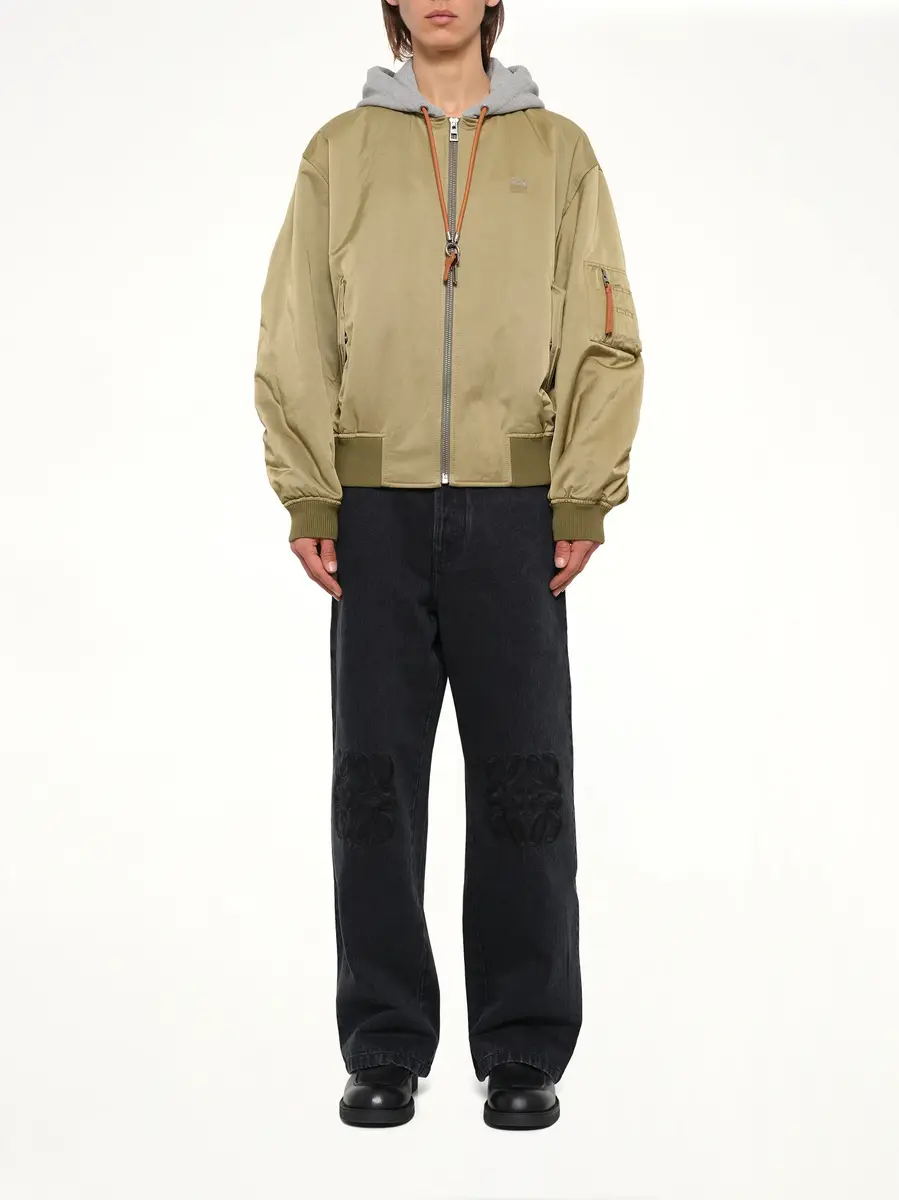 Loewe Bomber Jacket in Khaki Green | Thumbnail 7 Loewe Bomber Jacket in Khaki Green | Thumbnail 7