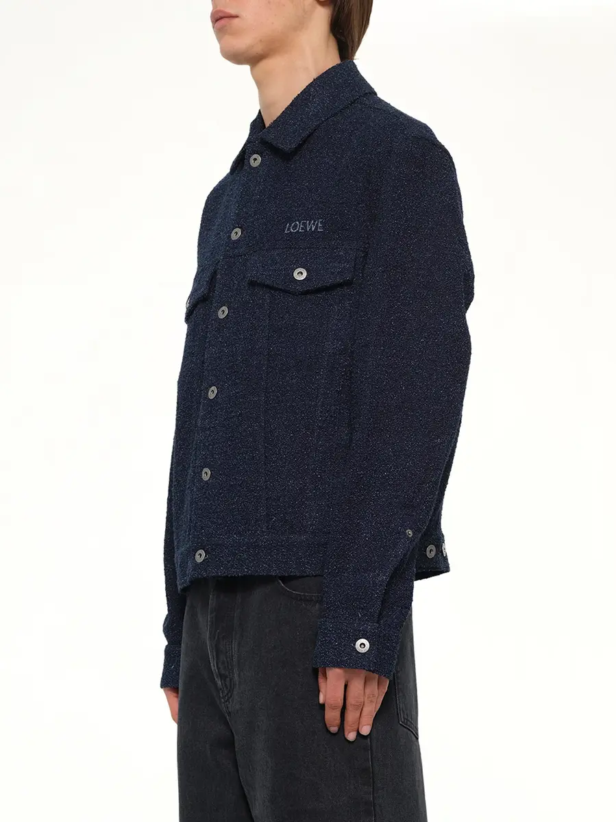 Loewe Trucker Jacket in Dark Denim Blue | Thumbnail 3 Loewe Trucker Jacket in Dark Denim Blue | Thumbnail 3