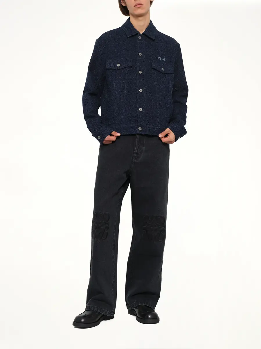 Loewe Trucker Jacket in Dark Denim Blue | Thumbnail 4 Loewe Trucker Jacket in Dark Denim Blue | Thumbnail 4