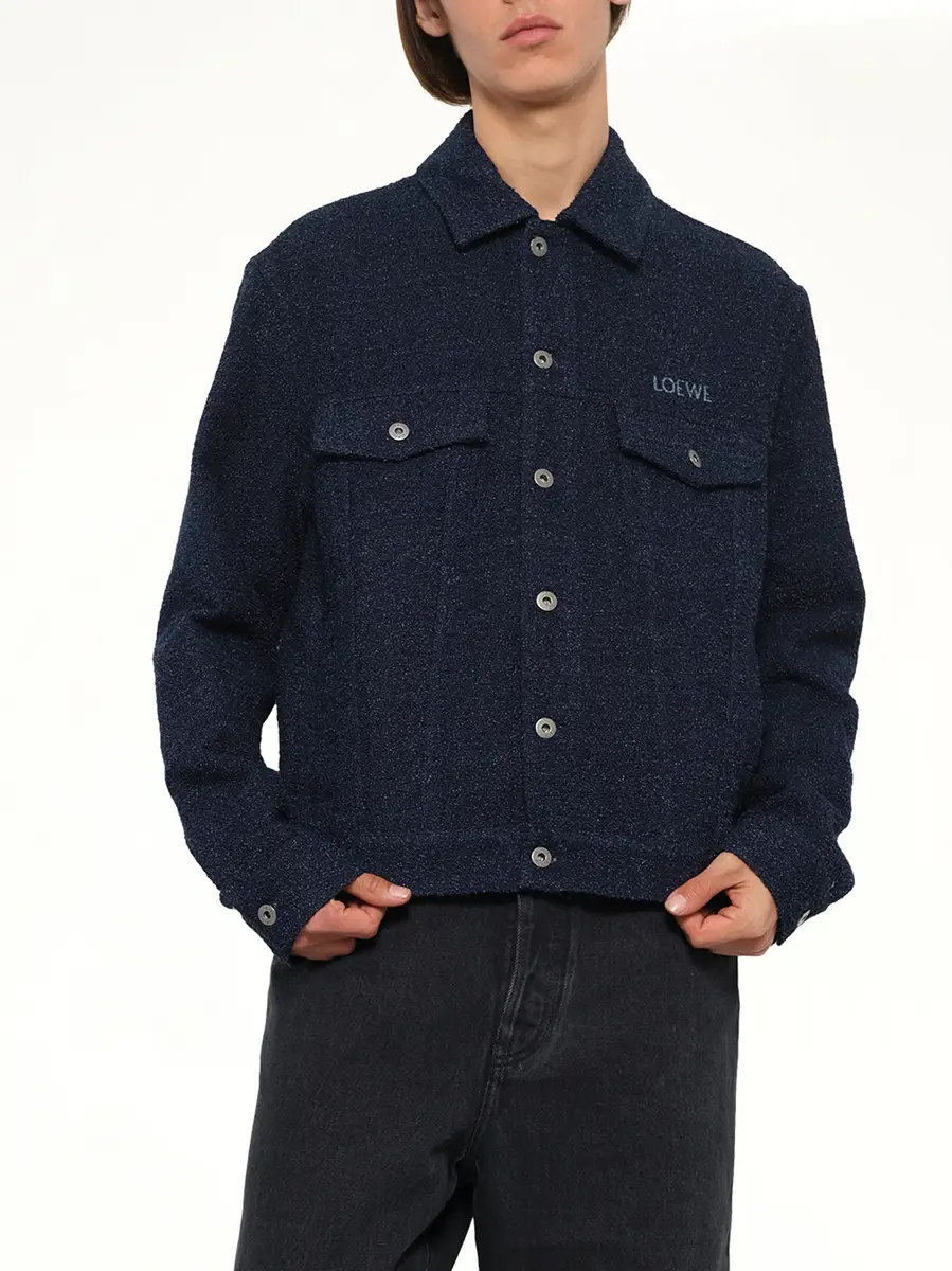 Loewe Trucker Jacket in Dark Denim Blue | Thumbnail 6 Loewe Trucker Jacket in Dark Denim Blue | Thumbnail 6