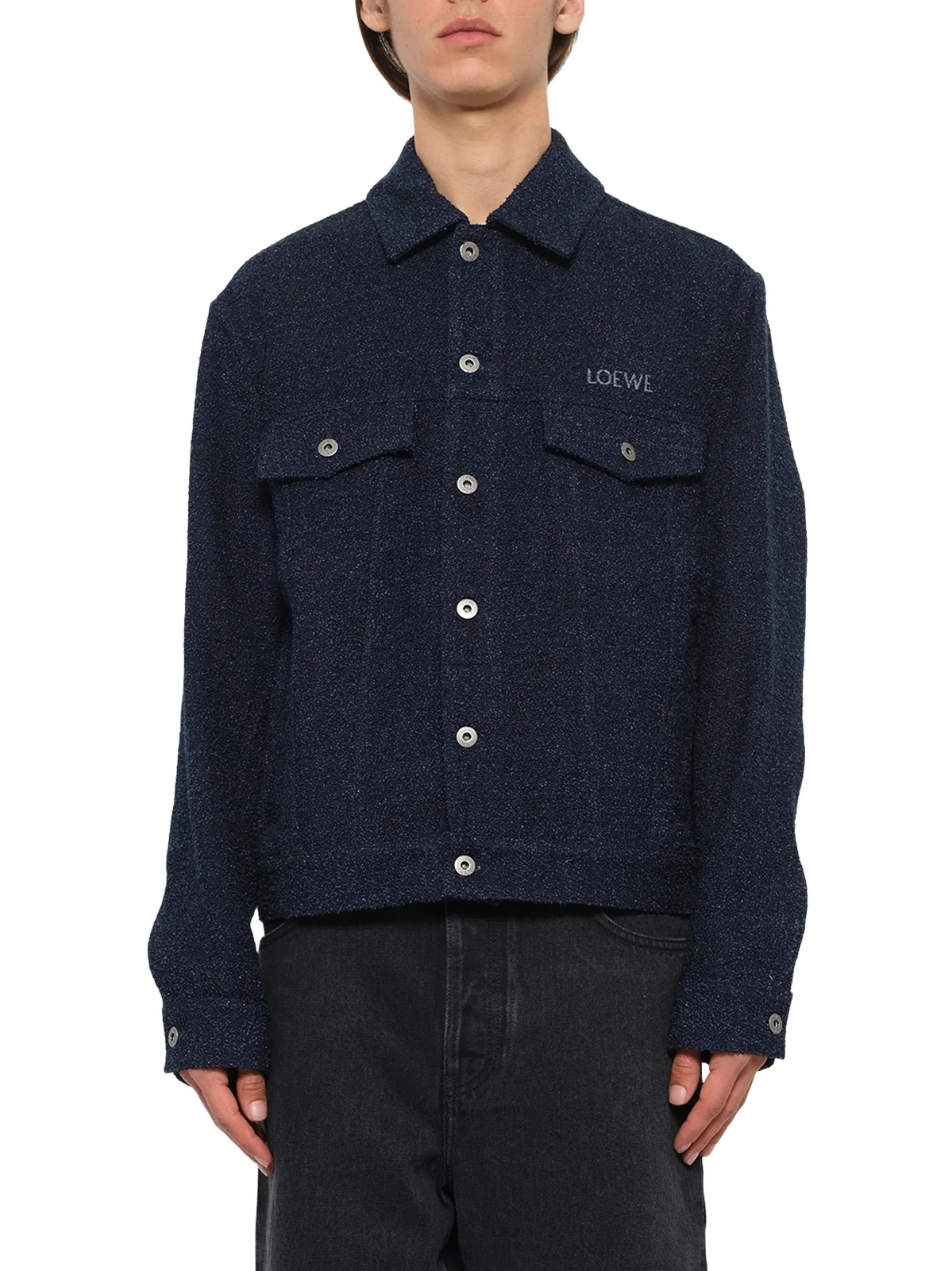 Loewe Trucker Jacket in Dark Denim Blue