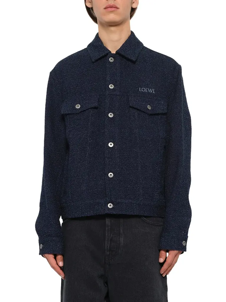 Loewe Trucker Jacket in Dark Denim Blue