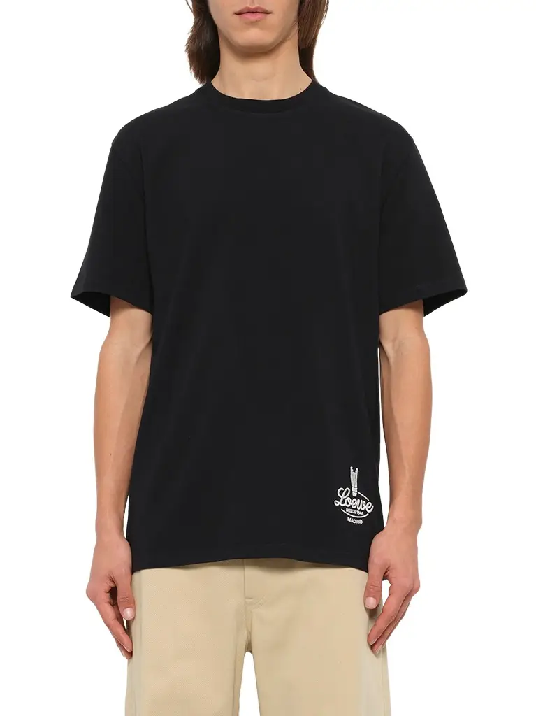 Back Print Relaxed Fit T-shirt in Black/white Back Print Relaxed Fit T-shirt in Black/white
