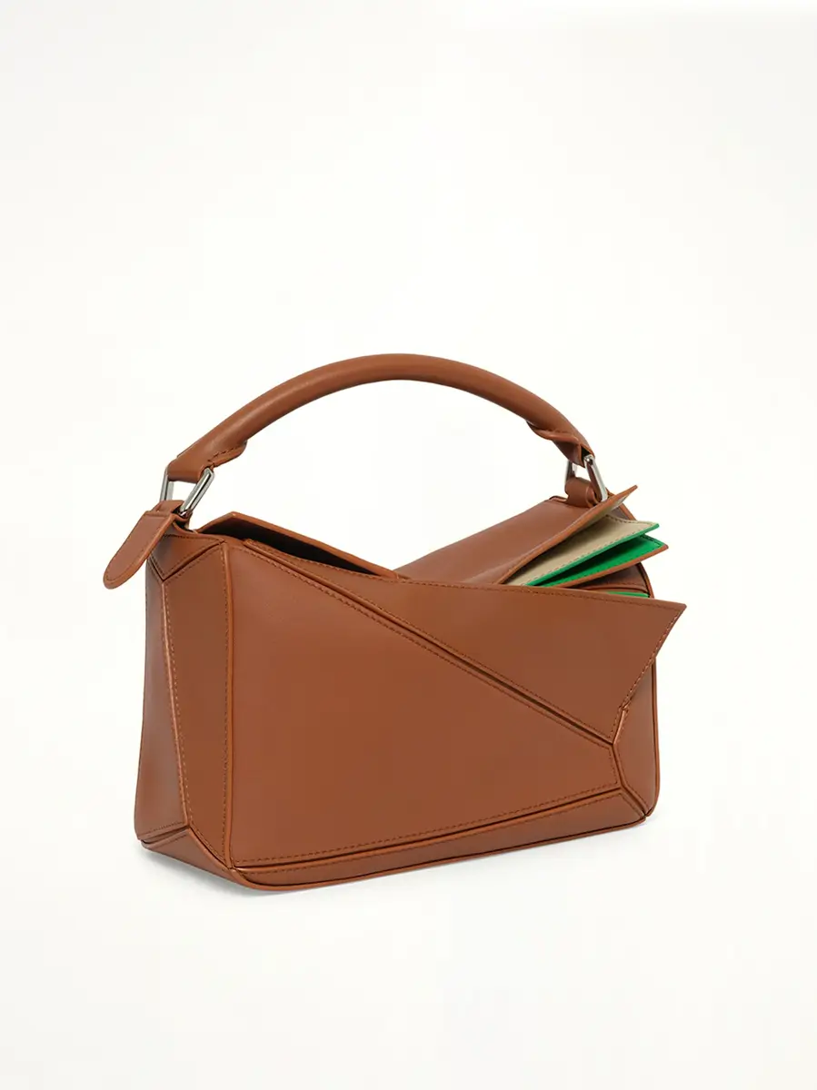 Loewe Puzzle Layers S Bag in Multicolor Squirrel | Thumbnail 2 Loewe Puzzle Layers S Bag in Multicolor Squirrel | Thumbnail 2