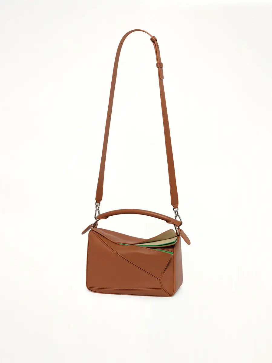 Loewe Puzzle Layers S Bag in Multicolor Squirrel | Thumbnail 3 Loewe Puzzle Layers S Bag in Multicolor Squirrel | Thumbnail 3