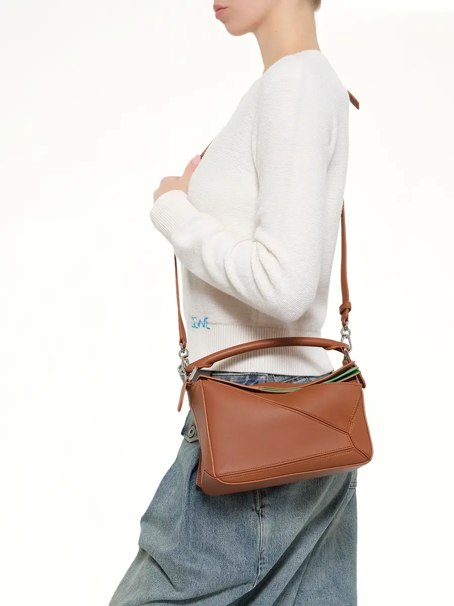 Loewe Puzzle Layers S Bag in Multicolor Squirrel | Thumbnail 7 Loewe Puzzle Layers S Bag in Multicolor Squirrel | Thumbnail 7