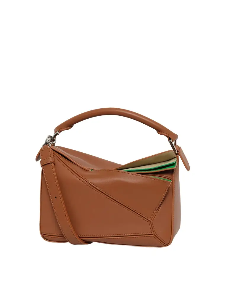 Loewe Puzzle Layers S Bag in Multicolor Squirrel