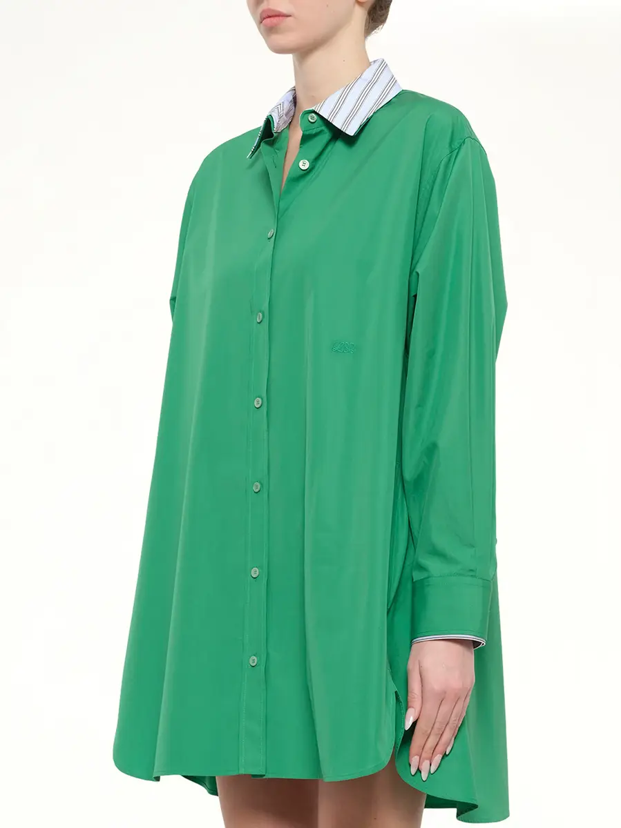 Loewe Cotton Poplin Shirt Dress | Thumbnail 3 Loewe Cotton Poplin Shirt Dress | Thumbnail 3