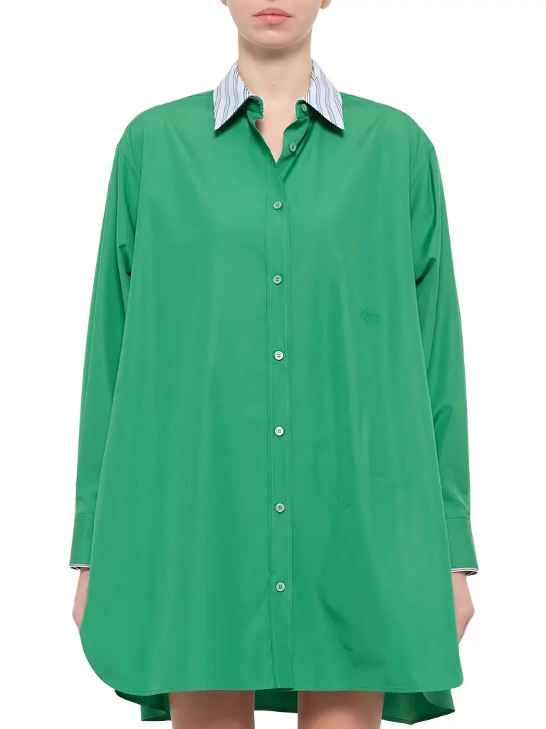 Cotton Poplin Shirt Dress Cotton Poplin Shirt Dress