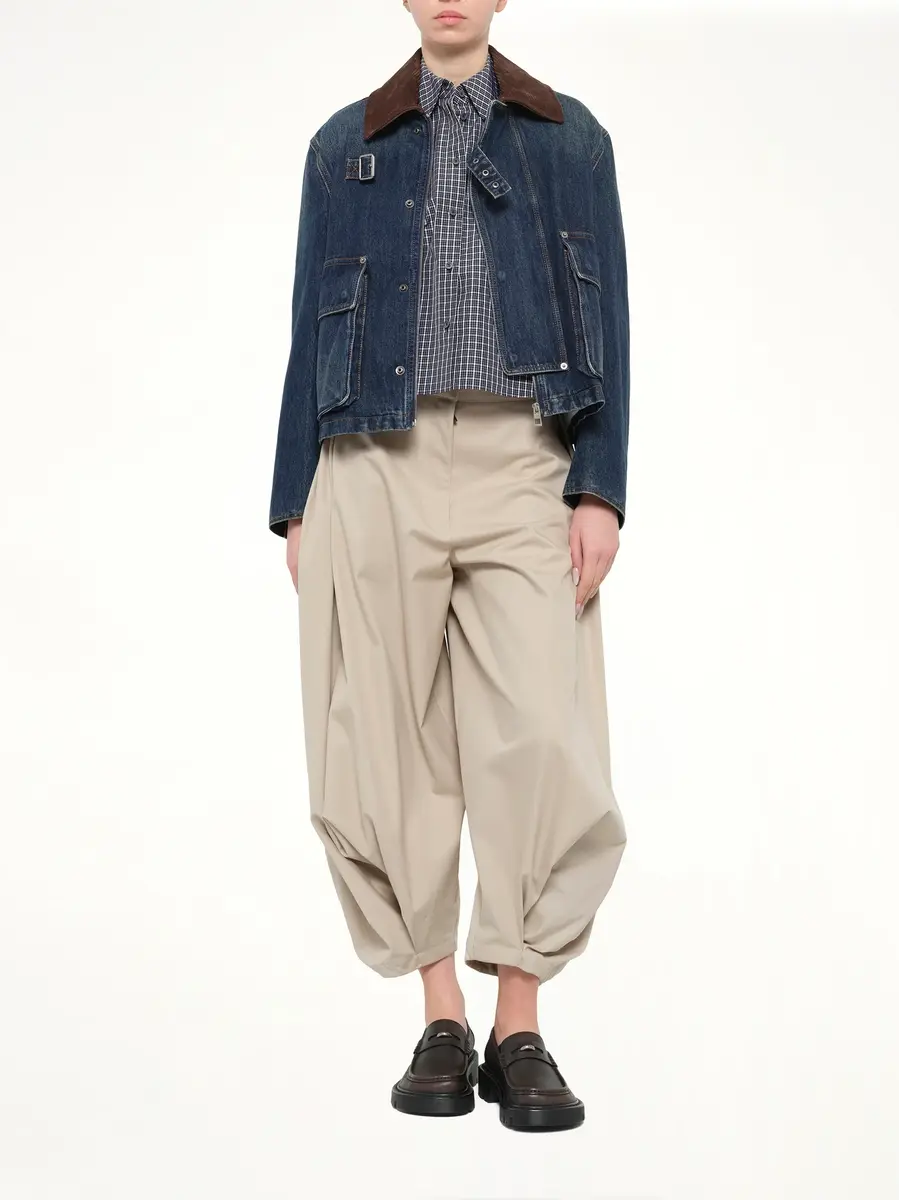 Loewe Short Denim Parka in Dark Blue | Thumbnail 4 Loewe Short Denim Parka in Dark Blue | Thumbnail 4