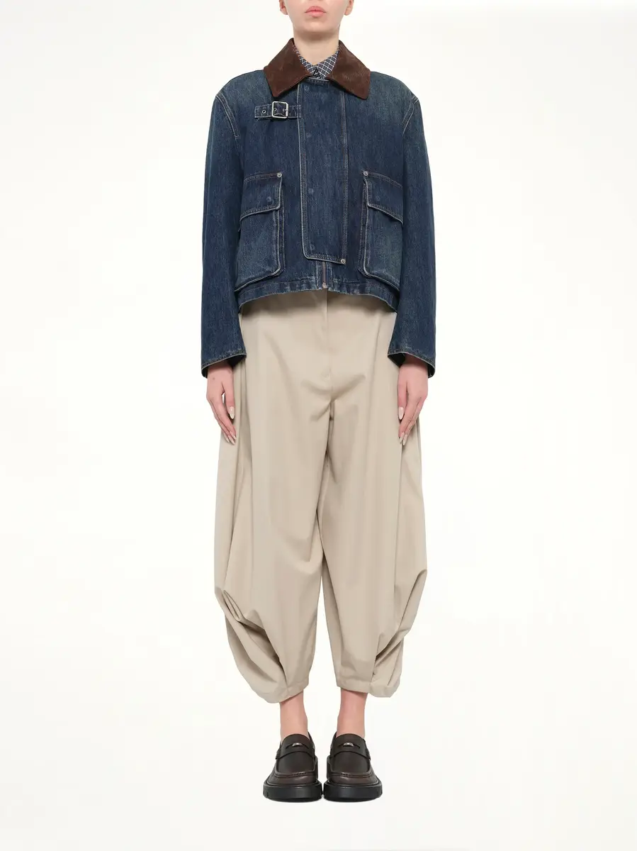 Loewe Short Denim Parka in Dark Blue | Thumbnail 7 Loewe Short Denim Parka in Dark Blue | Thumbnail 7