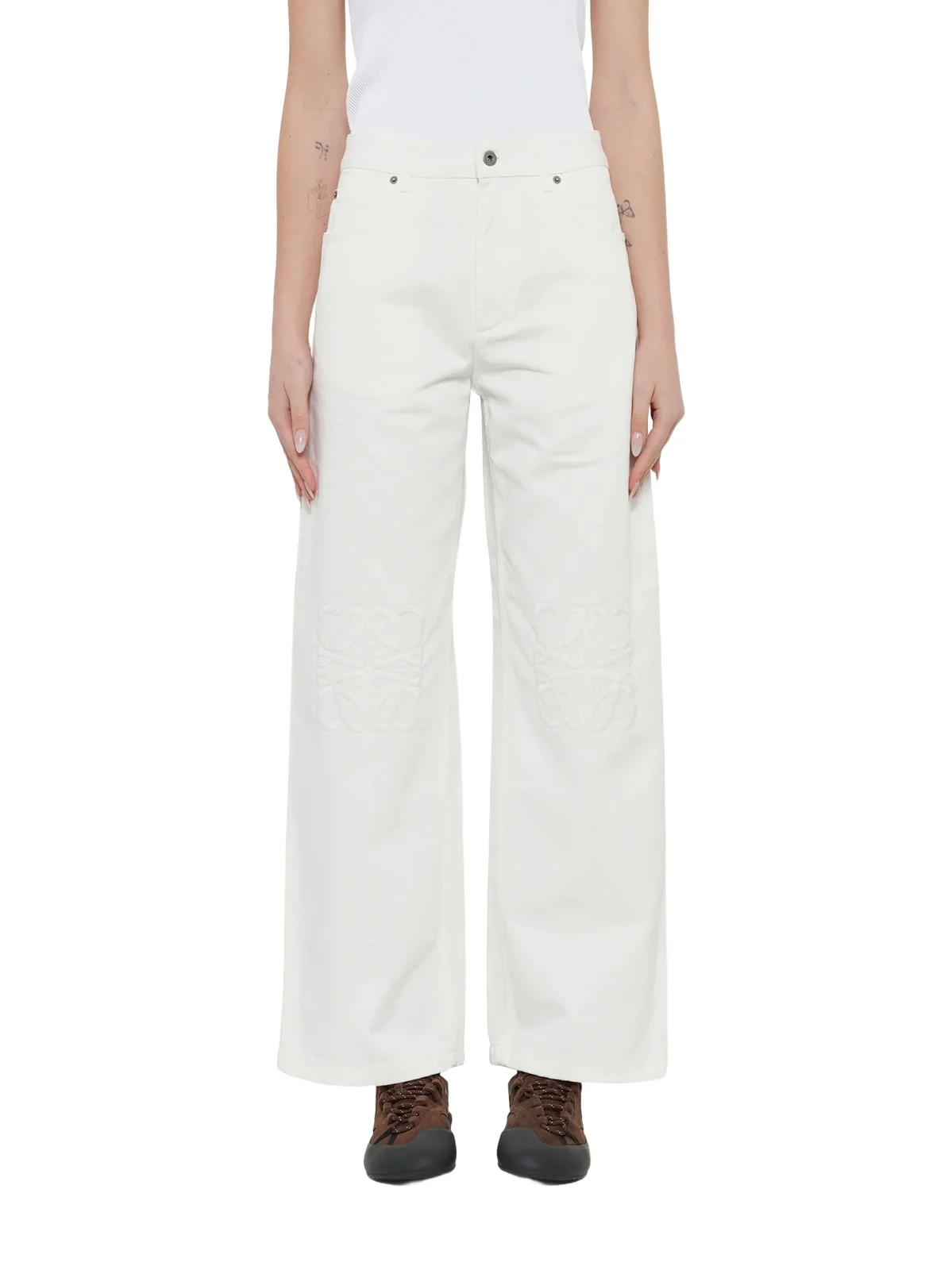 Tonal Anagram Baggy Jeans AF
