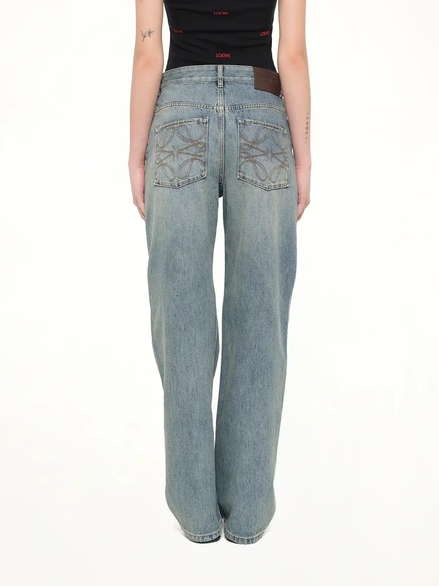 Loewe Anagram Jeans in Washed Denim | Thumbnail 5