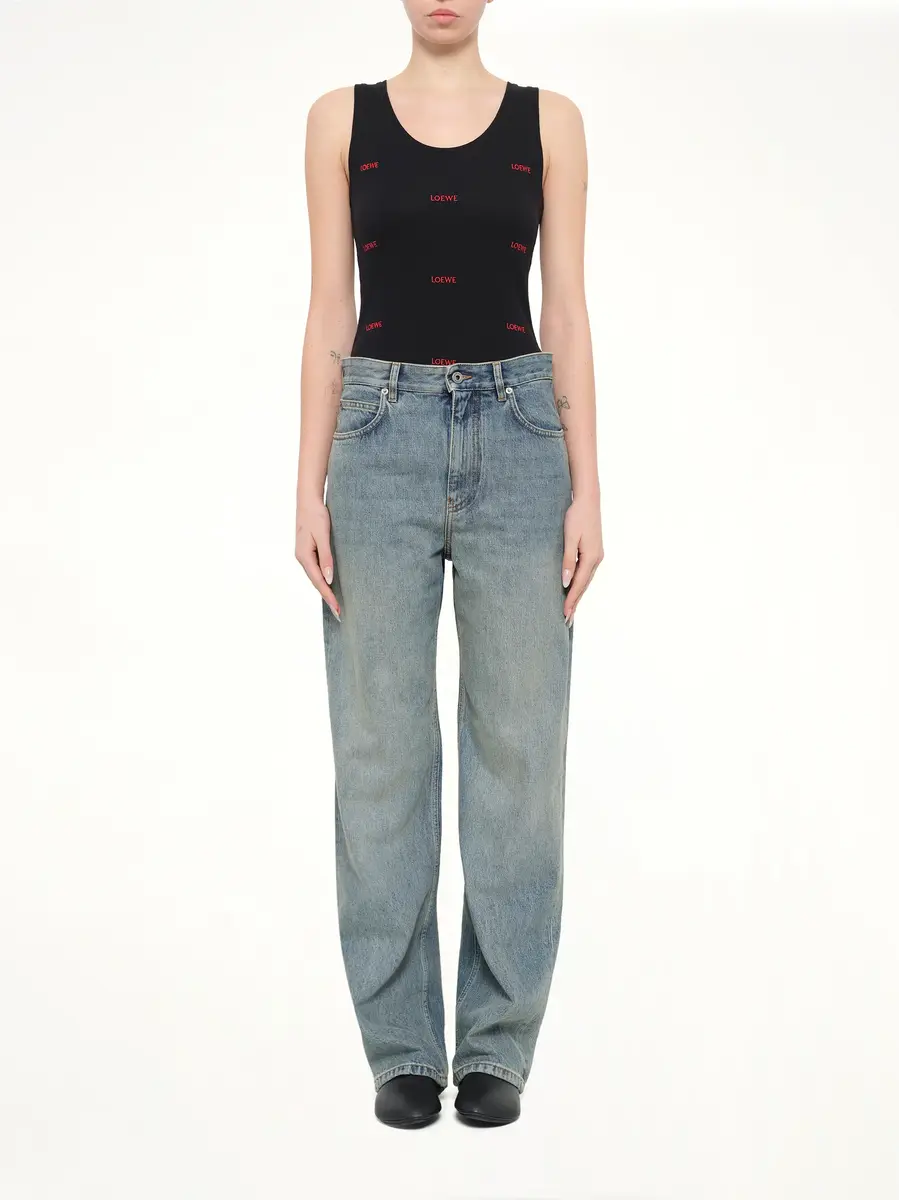 Loewe Anagram Jeans in Washed Denim | Thumbnail 7