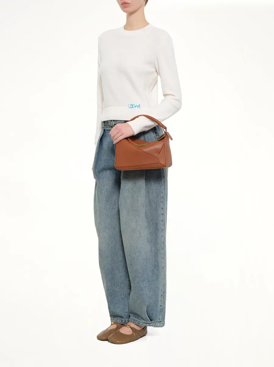 Loewe Wool Sweater in Ecru/blue | Thumbnail 4 Loewe Wool Sweater in Ecru/blue | Thumbnail 4