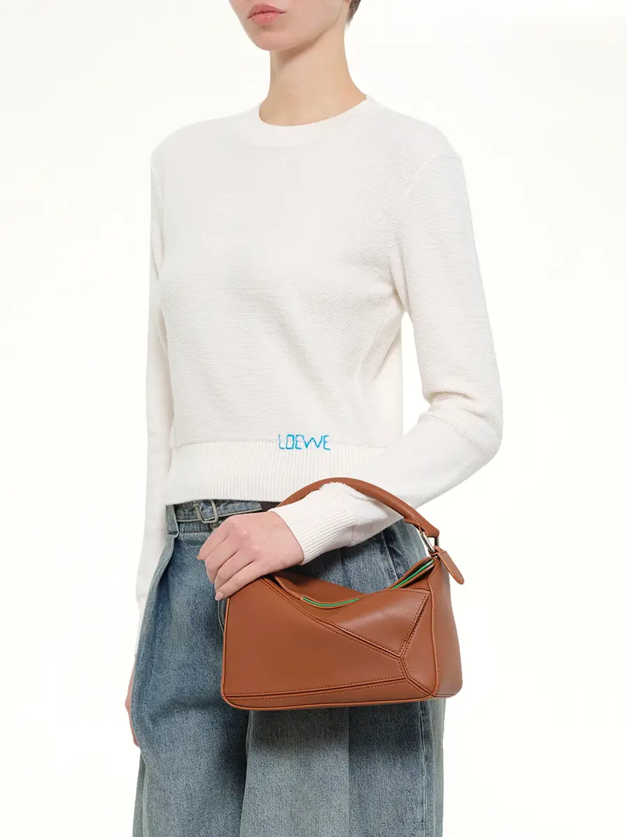 Loewe Wool Sweater in Ecru/blue | Thumbnail 6 Loewe Wool Sweater in Ecru/blue | Thumbnail 6