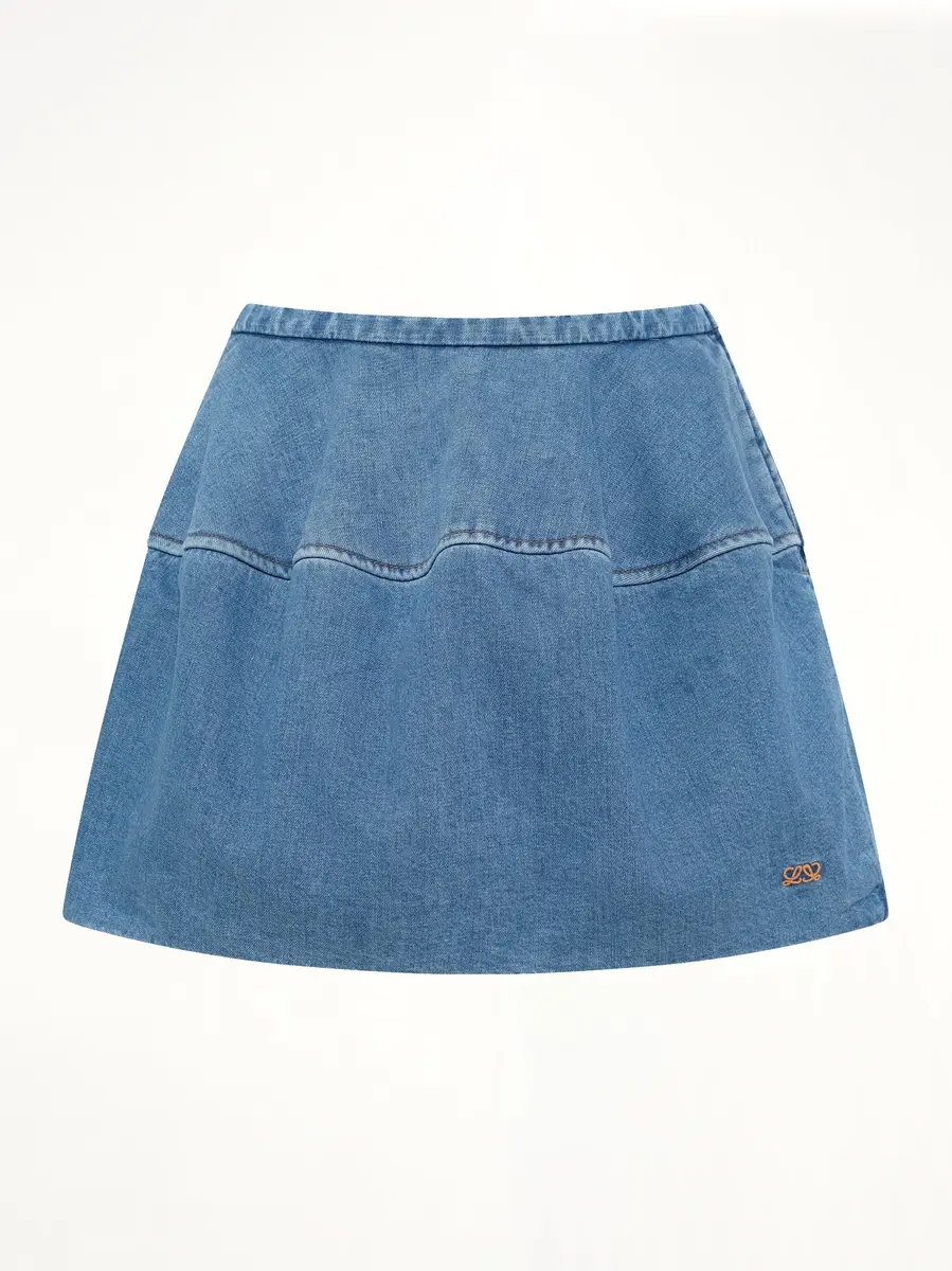 Loewe Denim Balloon Skirt in Light Blue | Thumbnail 2 Loewe Denim Balloon Skirt in Light Blue | Thumbnail 2