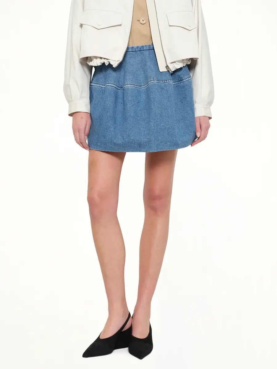 Loewe Denim Balloon Skirt in Light Blue | Thumbnail 6 Loewe Denim Balloon Skirt in Light Blue | Thumbnail 6